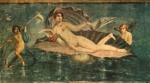 The Birth of Venus. From Pompeii. Second Century AD