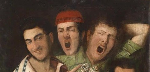 men yawning. Credit Luigi i Montejano 1850 -