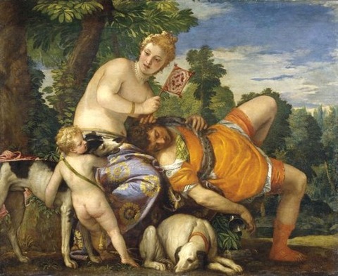 Paolo Veronese Venus and Adonis 1580