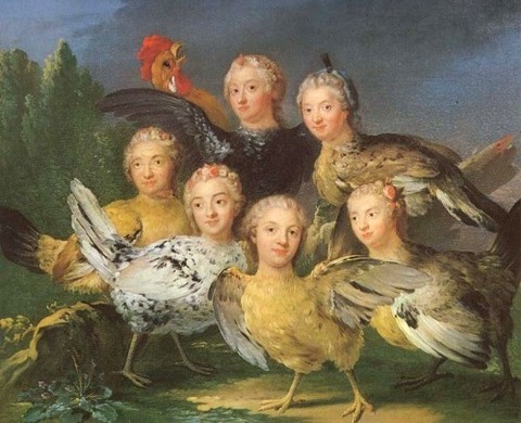 Représentation des Harpies suédois Johan Pasch, 1747