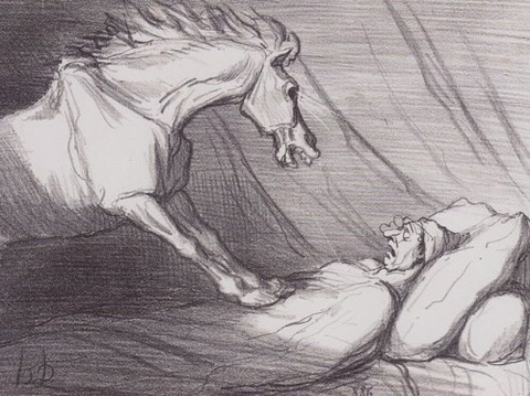 Honoré Daumier’s nightmare (1856)