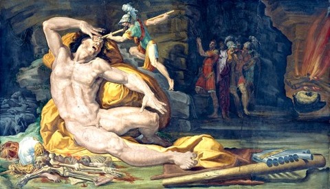 The Blinding of Polyphemus - Pellegrino Tibaldi (1527-1596)