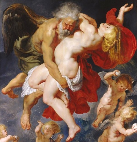 Boreas abducts Oreithya - by Peter Paul Rubens