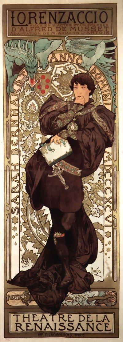 Alfons_Mucha 1896 Lorenzaccio