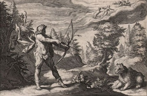 Hendrick Goltzius -Calisto turned into a bear, 1589
