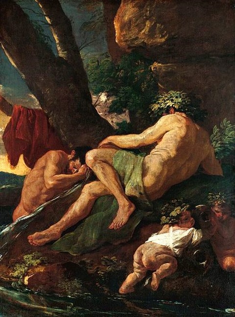 Midas se lavant à la source du Pactole, 1627 nicolas poussin