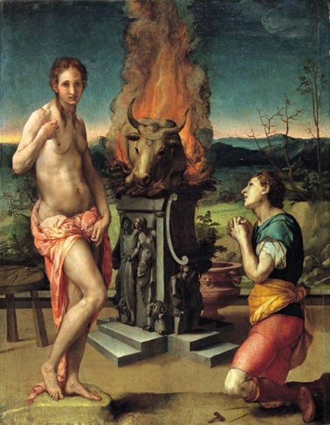Bronzino Agnolo - Pigmalione e Galatea 1570