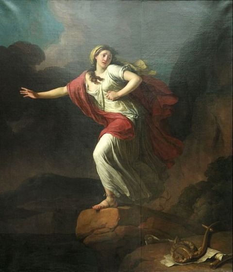 Sapho Jean-Joseph Taillasson 1745-1809