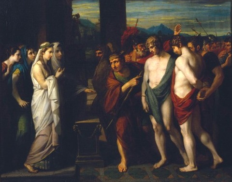 Benjamin West Pylades Orestes Iphigenia 1766