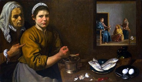 Christ in the House of Martha and Mary, Diego Velázquez, 1618