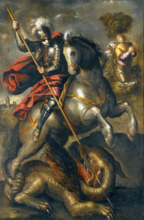 Follower of Jacopo Robusti Saint George 16th