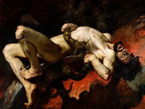 Ixion Thrown Into Hades by Jules Elie Delaunay