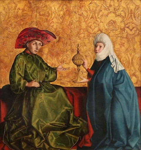 Queen of Sheba front of King Solomon Konrad Witz 1435-37