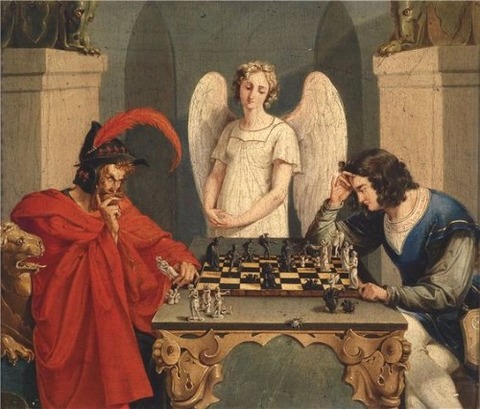 Unknown Artist 19th Faust and Mephistopheles