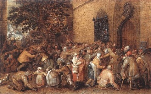 Distribution of Loaves to the Poor David Vinckbooms 17th