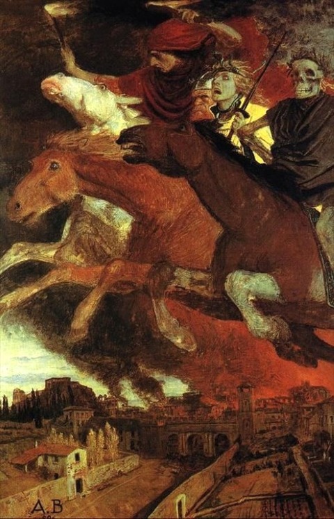 War (four horsemen) Arnold Böcklin