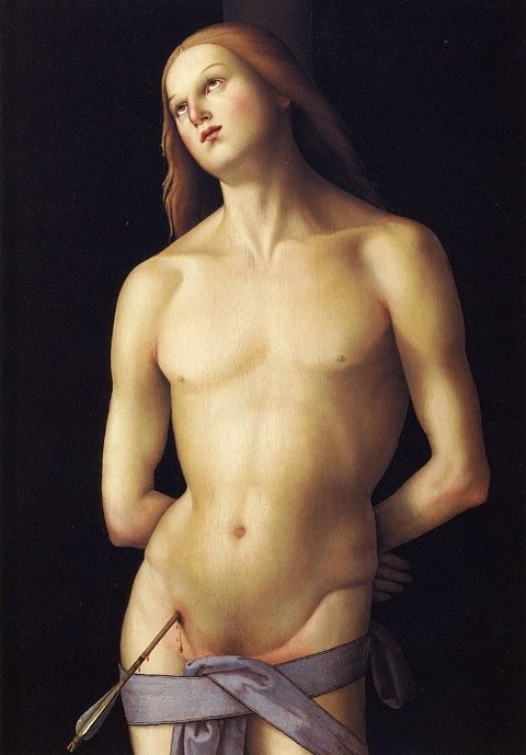 Heiliger Sebastian eines Nacheiferers von Perugino, 1500