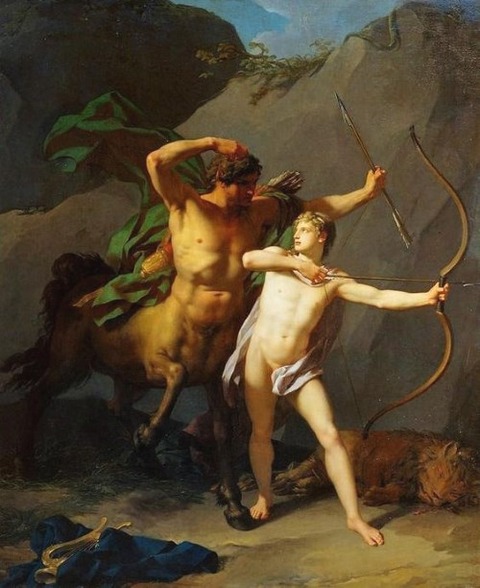 education Achilles centaur Chiron 1782 Jean Baptiste Regnault