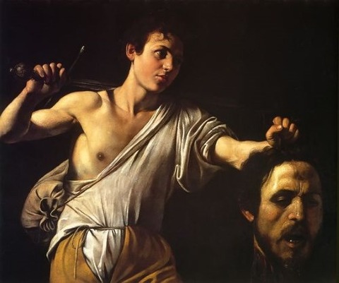 David Showing Goliath's Head Caravaggio, 1605