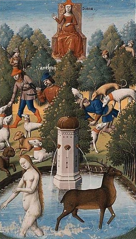 Diana changes Actaeon