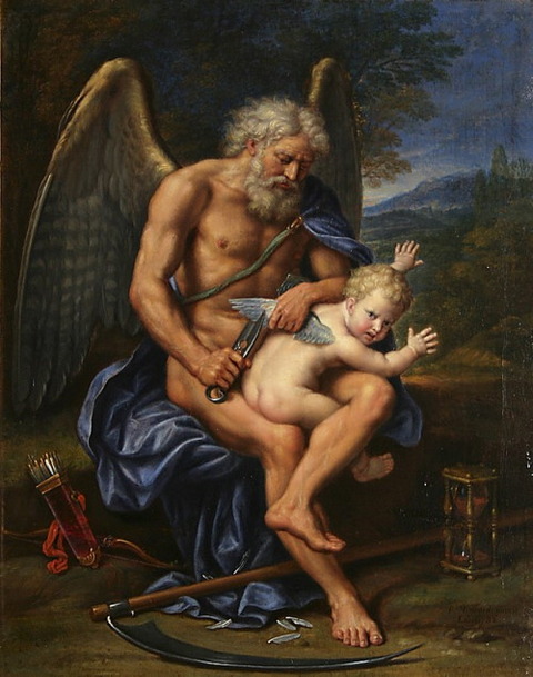 Time Clipping Cupid's Wings (1694), by Pierre Mignard
