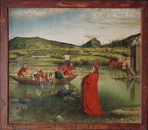 La Pêche miraculeuse, 1444. Huile sur bois