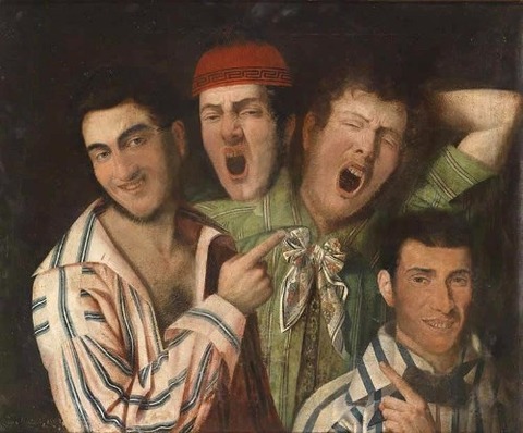 men yawning. Credit Luigi i Montejano 1850