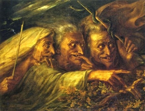 The Three Witches From Macbeth by Alexandre-Marie Colin