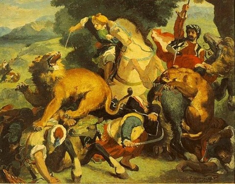 redon lion hunt