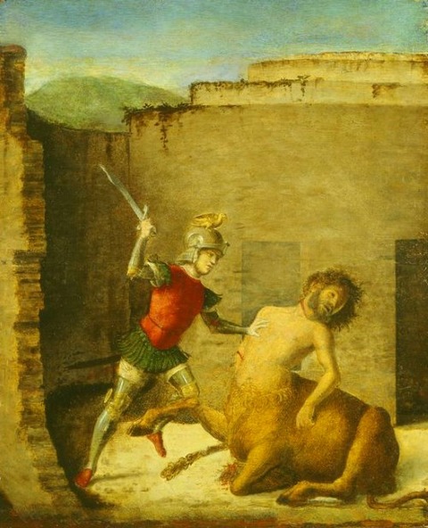 Giovanni Battista Cima da Conegliano - Theseus Minotaur 1505
