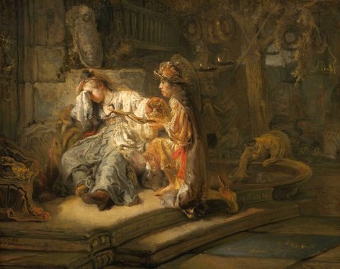Mercury and Aglauros Carel Fabritius 1622-54