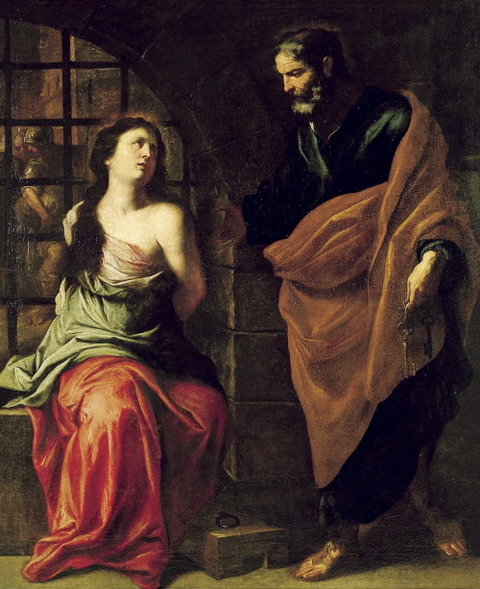 Andrea Vaccaro St Agatha and St Peter 1635-45