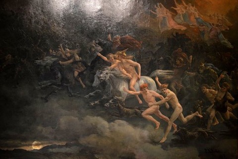 The Wild Hunt of Odin Peter Nicolai Arbo 1868