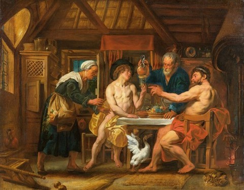 House Of Philemon And Baucis by Jacob Jordaens