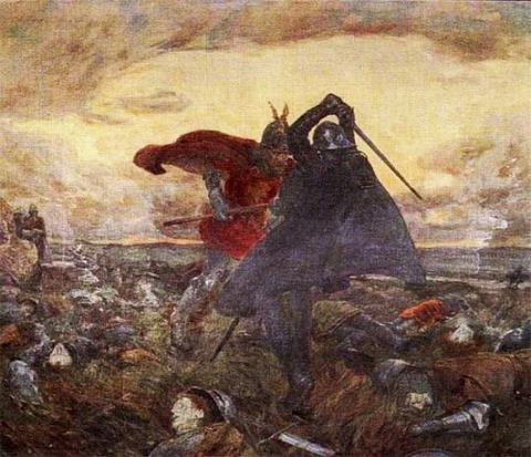 king arthur and mordred WILLIAM HATHERELL