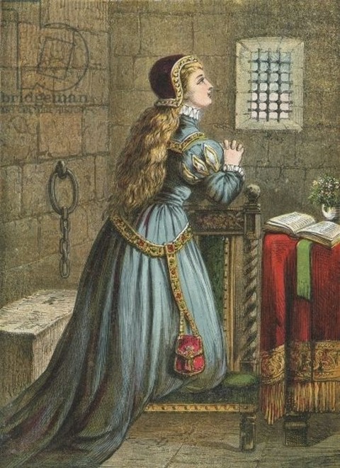 Lady Jane Grey praying The Town and Country Toy Book