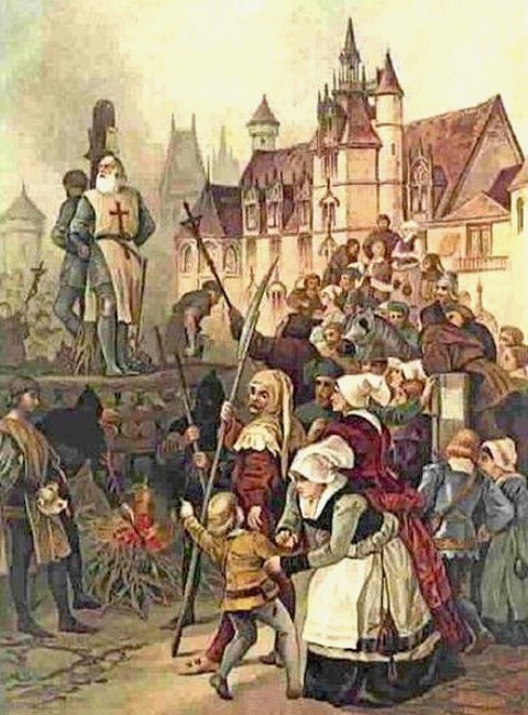 The execution of Jacques de Molay