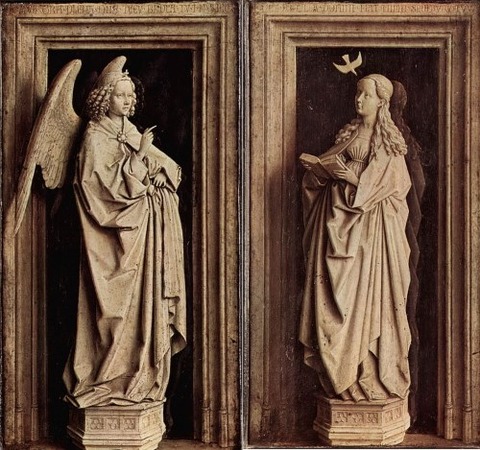The Annunciation Diptych by Jan van Eyck 1433–35