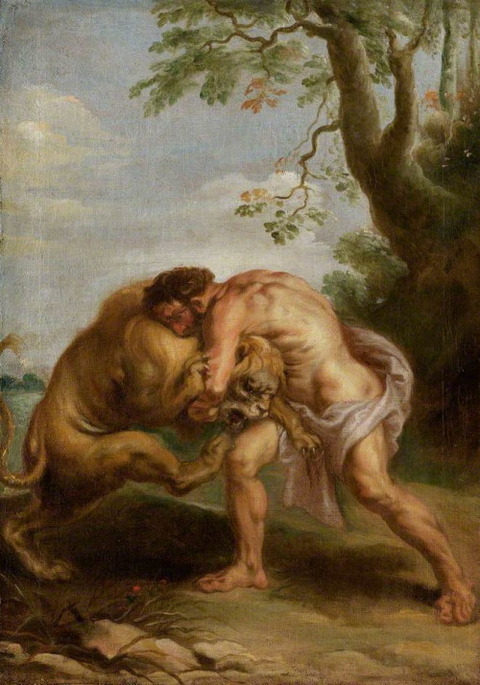 Rubens 1577-1640 Hercules and the Nemean Lion