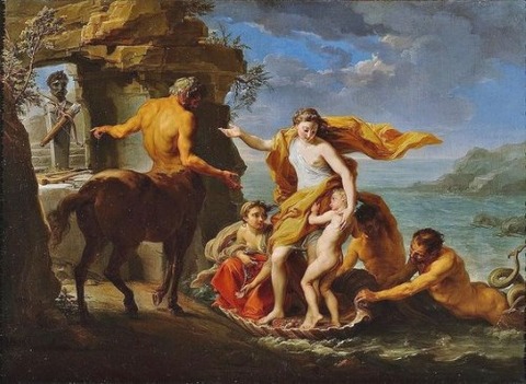 Achilles to the centaur Chiron 1746 Pompeo Batoni