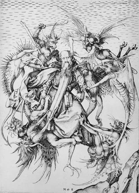 Martin Schongauer Temptation Of St Anthony