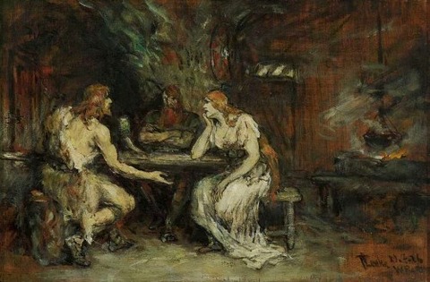 Ferdinand Leeke Siegfried und Brunhilde 1926