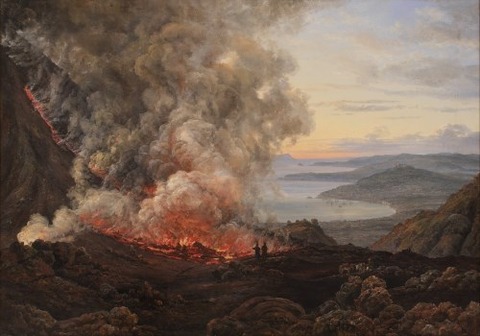 Johan Christian Dahl A Vezúv kitörése 1821