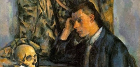 Paul Cézanne - Young Man With a Skull -