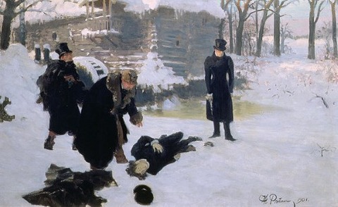 The Duel Ilya Efimovich Repin
