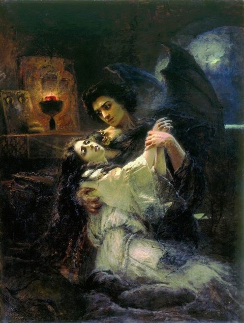 Konstantin Yegorovich Makovsky, Tamara and the Demon, 1889