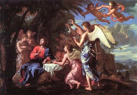 Jacques Stella, Christ Ministered To By Angels 1650