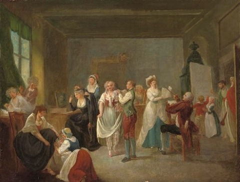 An opera company preparing Austrian School, 18th