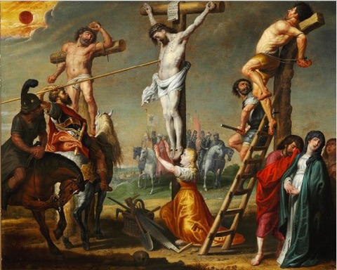 Gerard de la Vallee Longinus piercing Christ’s side a spear