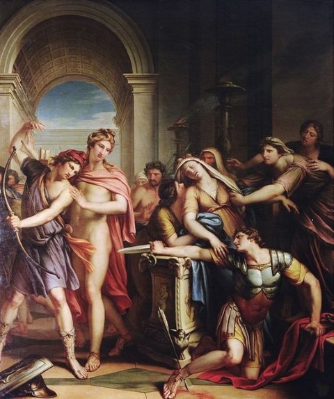 The Death of Achilles 18th Gavin Hamilton 1723-98